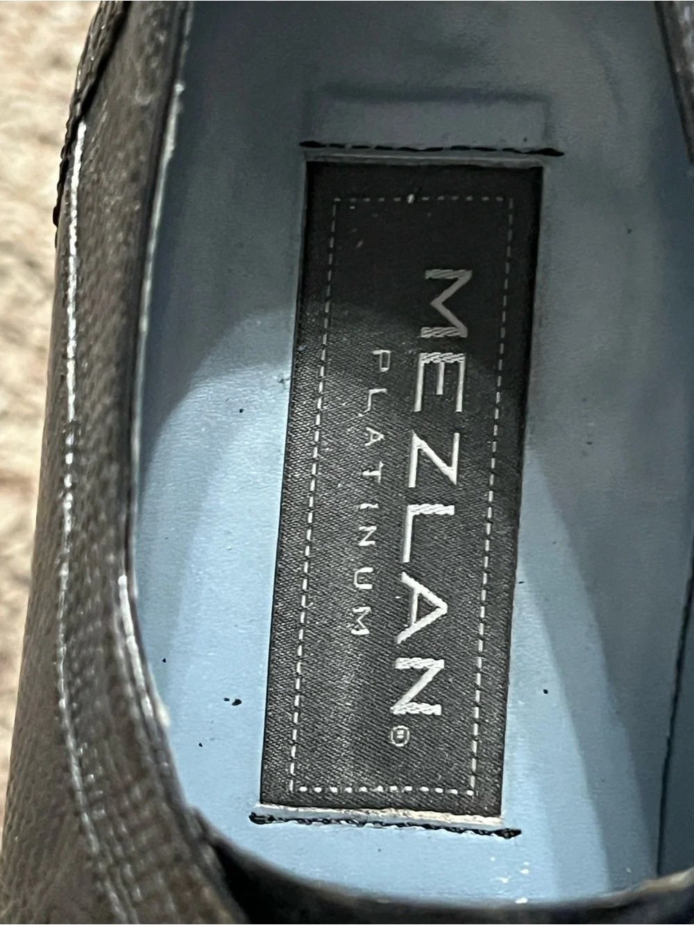 Mezlan Platinum Genuine Lizard Skin Dress Derby Shoes Gray 9.5M